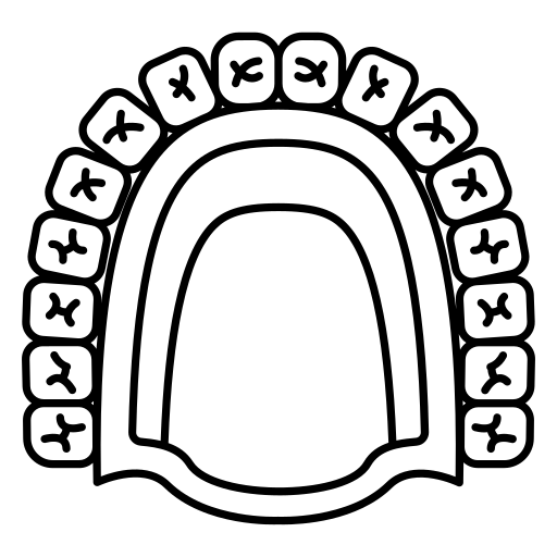 Partial denture icon